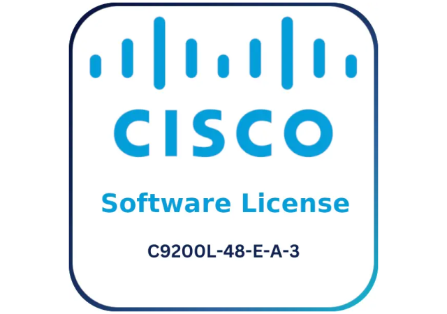 Cisco C9200L-48-E-A-3 48 port NW DNA Ess to NW DNA Adv Upgrade License (3Y) - Software License