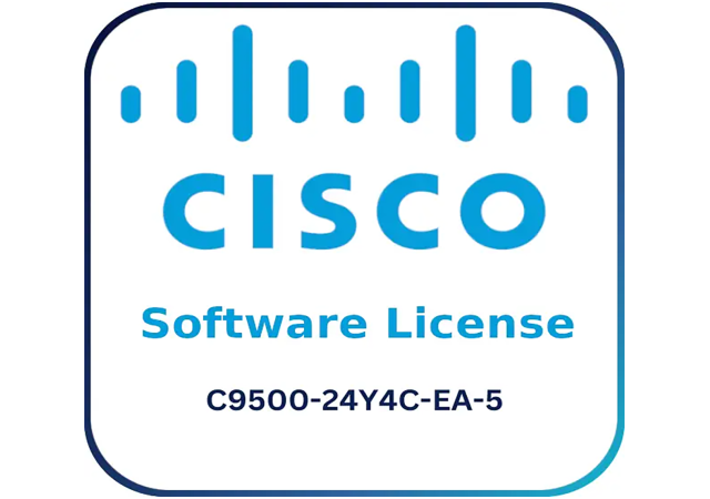 Cisco C9500-24Y4C-EA-5 C9500 24P25G Essentials to Advantage Upgrade 5 Years - Software License