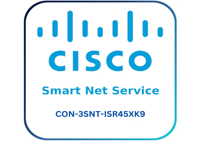 Cisco CON-3SNT-ISR45XK9 Smart Net Total Care - Warranty & Support Extension