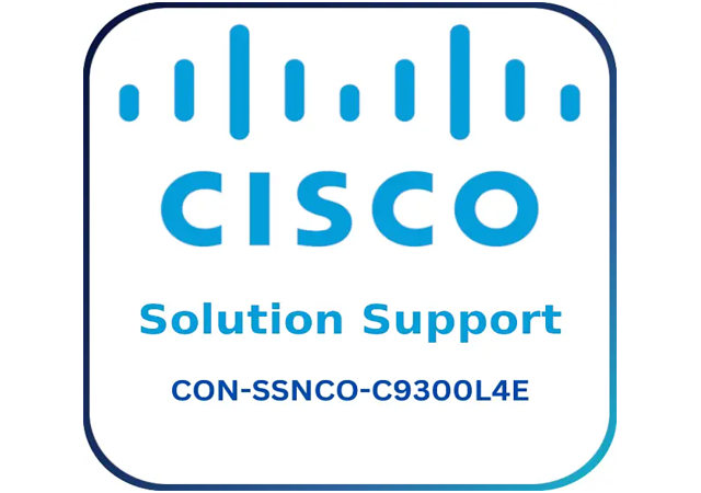 Cisco CON-SSNCO-C9300L4E Solution Support - Warranty & Support Extension