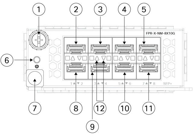 Cisco FPR3K-XNM-8X25G= - Network Module