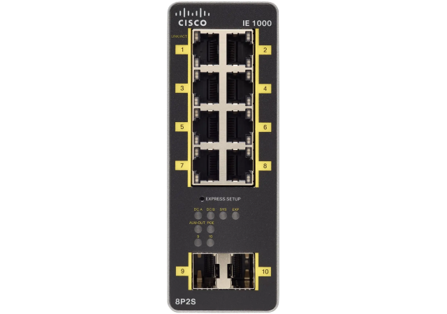 Cisco Industrial IE-1000-8P2S-LM - Network Switch