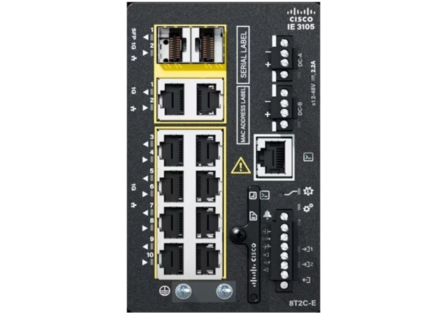 Cisco Catalyst IE-3105-8T2C-E - Industrial Switch