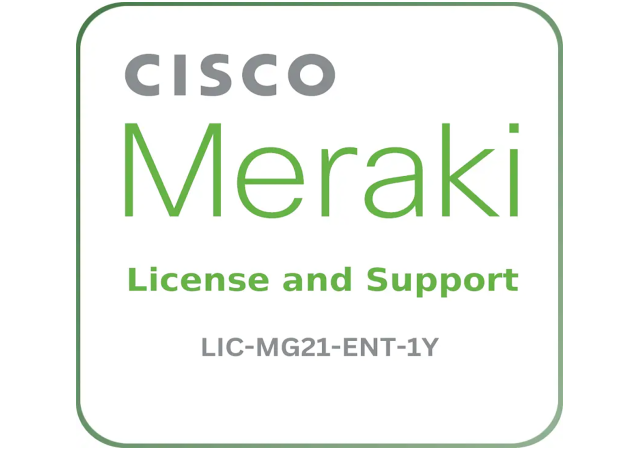 Cisco Meraki LIC-MG21-ENT-1Y - License and Support Service