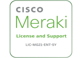 Cisco Meraki LIC-MG21-ENT-5Y - License and Support Service