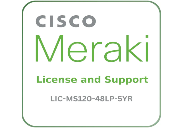 Cisco Meraki LIC-MS120-48LP-5YR - License and Support Service