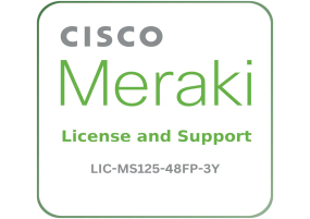 Cisco Meraki LIC-MS125-48FP-3Y - License and Support Service