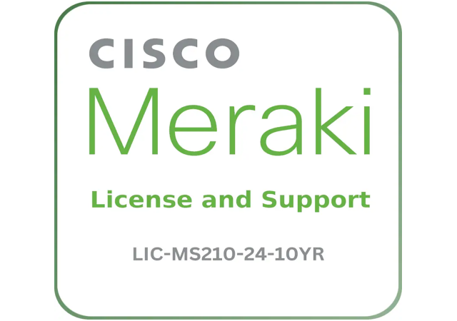 Cisco Meraki LIC-MS210-24-10YR - License and Support Service