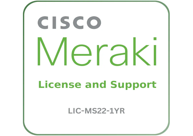 Cisco Meraki LIC-MS22-1YR - License and Support Service