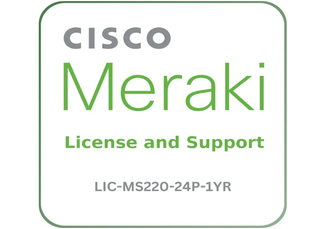 Cisco Meraki LIC-MS220-24P-1YR - License and Support Service