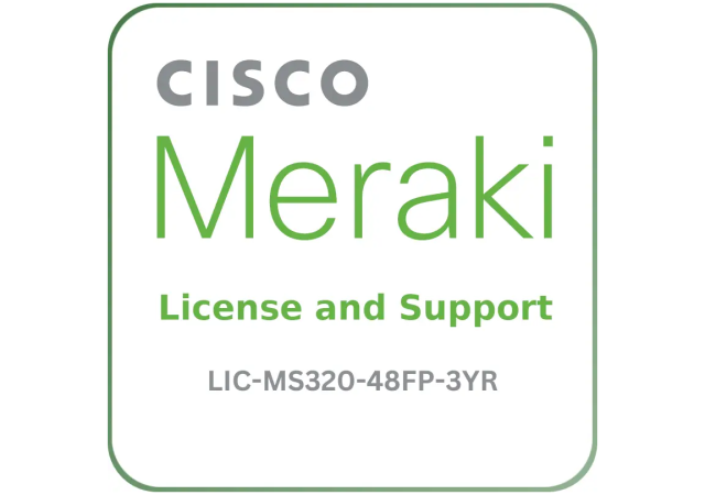 Cisco Meraki LIC-MS320-48FP-3YR - License and Support Service