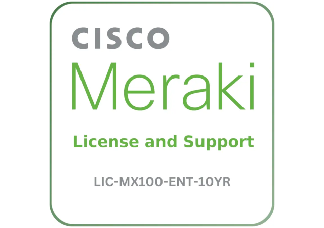 Cisco Meraki LIC-MX100-ENT-10YR - License and Support Service