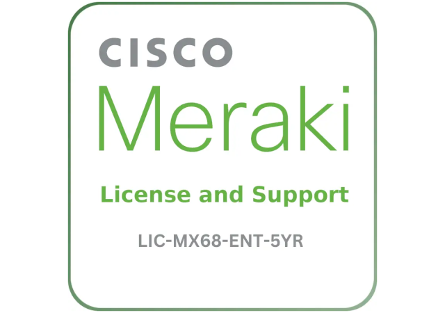 Cisco Meraki LIC-MX68-ENT-5YR - License and Support Service