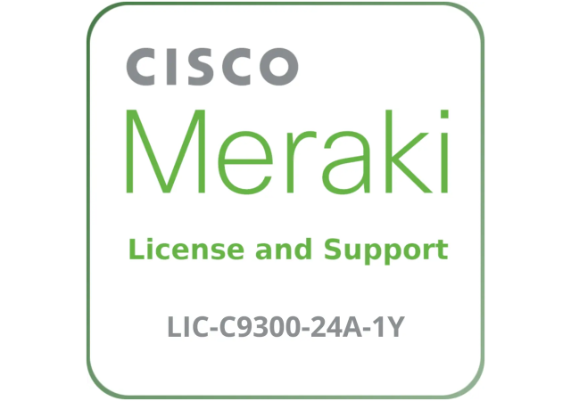 Cisco Meraki LIC-C9300-24A-1Y Advanced - License and Support Service