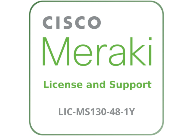 Cisco Meraki LIC-MS130-48-1Y - License and Support Service