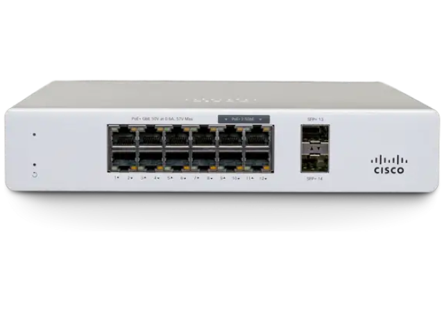 Cisco Meraki MS130-12X-HW - Compact PoE Switch