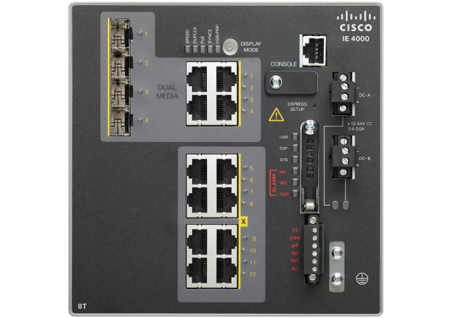 Cisco Industrial IE-4000-8T4G-E - Network Switch